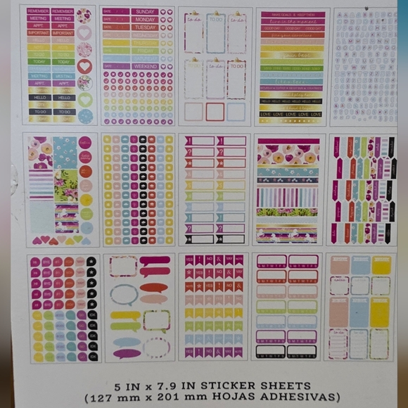 Floral Green Sticker Book 703 Stickers - Picture 3 of 5